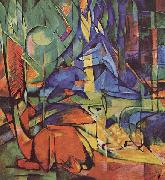 Franz Marc, Rehe im Walde (II)